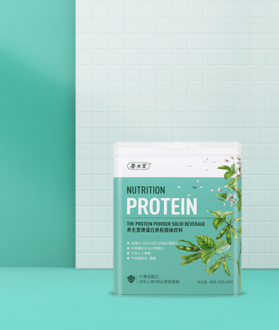 養生堂蛋白質粉包裝設計-食品保健品包裝設計-杭州達岸品牌策劃設計公司