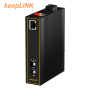 keepLINK千兆/百兆1光1电KP-9000-53-1GX1GT工业收发器SFP/单模单纤/单模双纤/多模双纤光接口支持定制POE