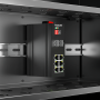 keepLINK KP-9000-65-2FX6TX-SFP/SC 百兆2光6电工业以太网交换机SFP/SC接口 光纤收发器非管理型