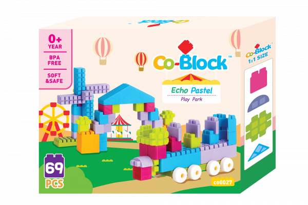 01_Co-Block韓國製軟膠積木Echo Pastel (69P)