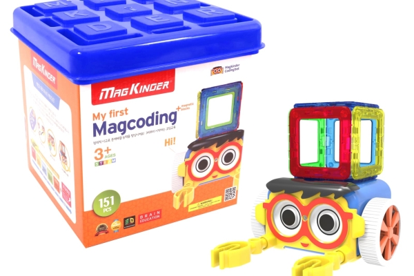 01_MagCoding STEAM磁石片X編程教育玩具(My First MagCoding Magnetic Set 151PCS)