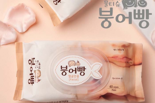 01_붕어빵豆沙魚韓國嬰兒濕紙巾 (Facial 紅色) - 40張 (1)