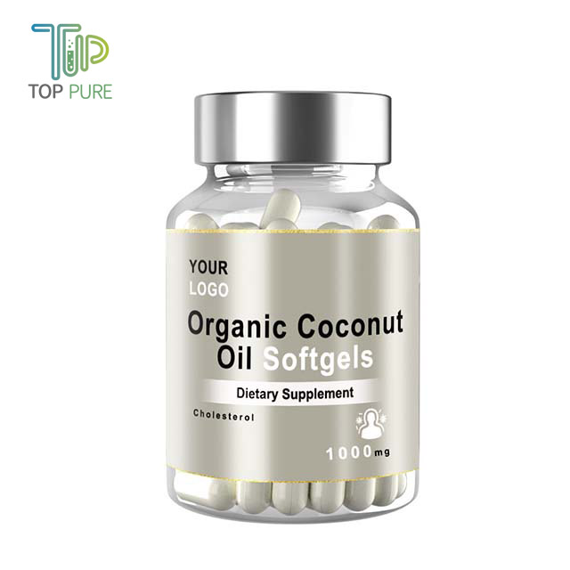 TopPure Health Plant extract Organic Coconut Oil Softgels