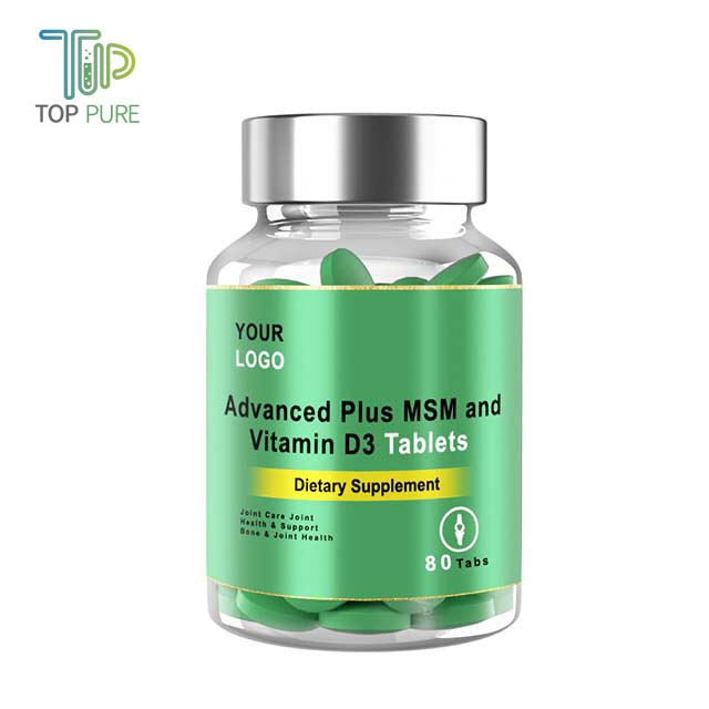 TopPure Health Plant extract Advanced Plus MSM and Vitamin D3 Tablets