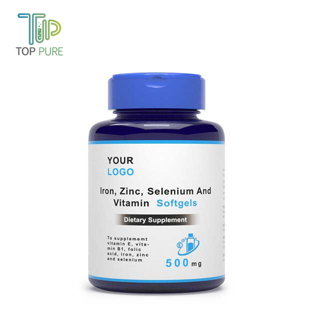TopPure Health Plant extract Iron, Zinc, Selenium And Vitamin Softgels