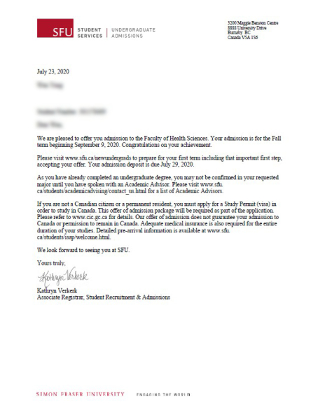 SFU-Offer
