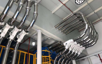 A pneumatic conveying system plays an important role in modern industrial workplace to
enhance productivity by eliminating interruption for trim collection, it conveys trim from
the production machine directly to the centralized waste room for further processing,
such as separation and compression.