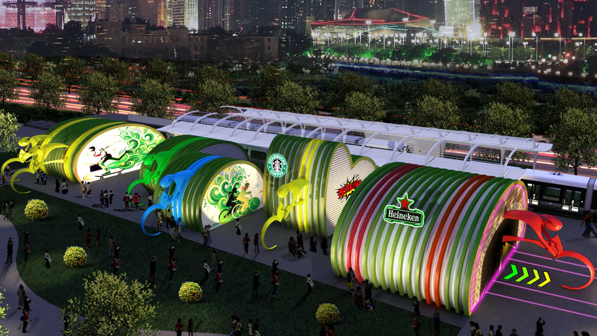 06-广州有轨电车试验段设备站及周边商业空间设计-会展中站