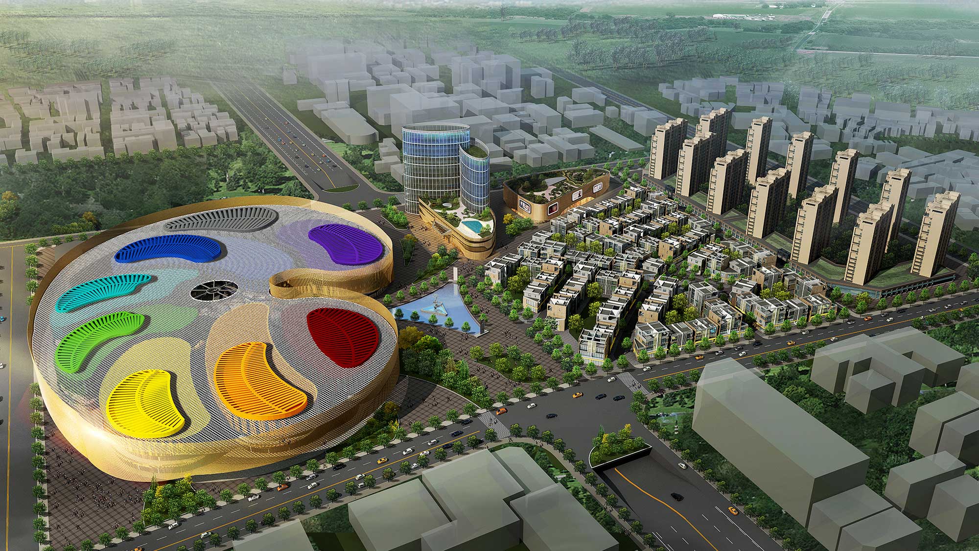 04-浙江·丽水市生态文化园-总体规划鸟瞰图