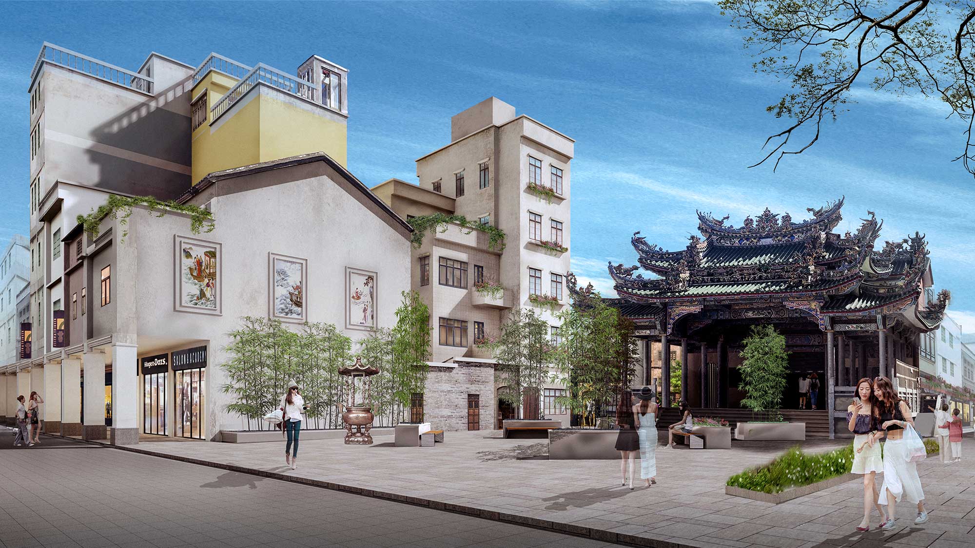 04-汕尾三马路文化旅游街区-妈祖戏台广场