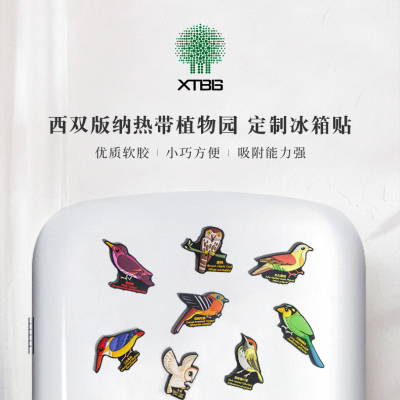 热带鸟类冰箱贴
