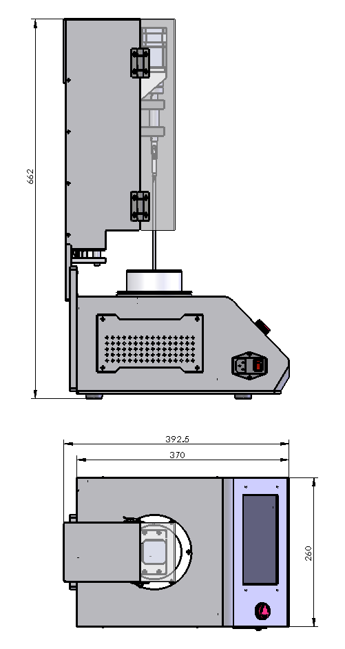 單晶提拉尺寸圖